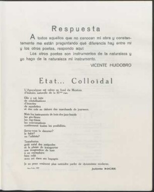 Etat... Colloídal