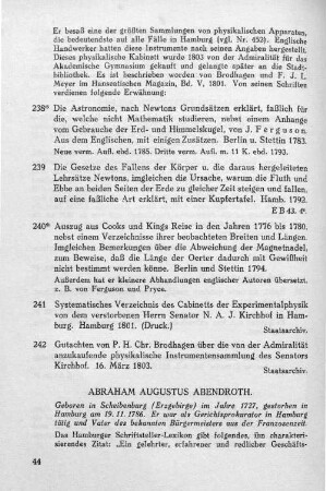 Abraham Augustus Abendroth.