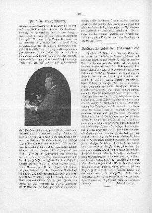 Berliner Kalender von 1796 und 1797