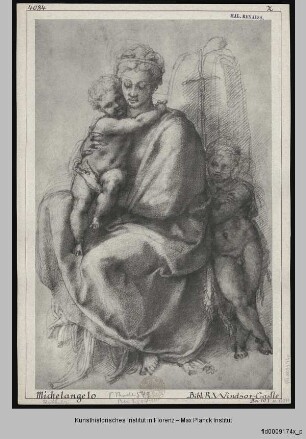 Sitzende Madonna mit Kind und dem Johannesknaben