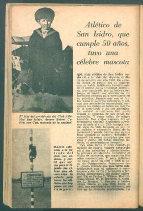 Atlético de San Isidro, que cumple 50 años, tuvo una célebre mascota