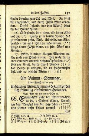 Am Palmen-Sonntage. - Am stillen Freitage.