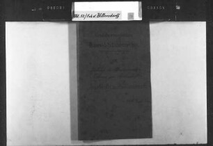 Tagebuchaufzeichnungen des Legationsrats Freiherr von Blittersdorf in Frankfurt (II) (teilweise auf französisch)