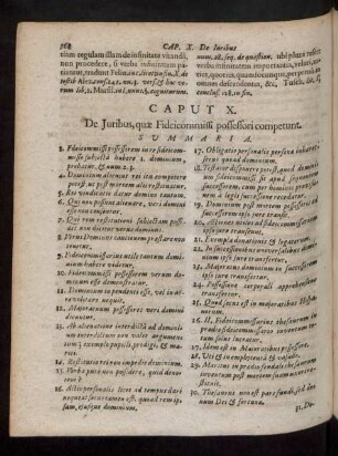 Caput X. De Juribus, quae Fideicommissi possessori competunt