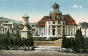Dresdner Haus [Intern. Baufachausstellung mit Sonderausstellungen Leipzig 1913 : Offizielle Postkarte]