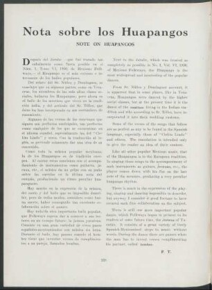 Nota sobre los huapangos