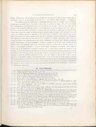 VII. List of References.