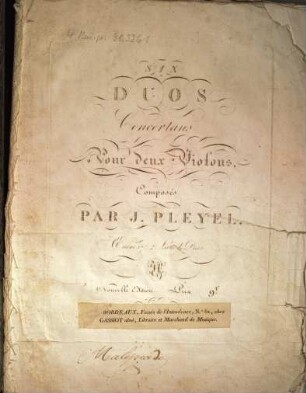 Six duos pour deux violons : oeuvre 17 ; 2me livre de duos