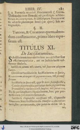 Tit. XI - XV.