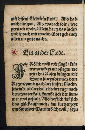 Ein ander Liedt. ||