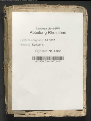 Verhandlungen Kurkölns mit Jülich-Berg-Kleve zu Neuss