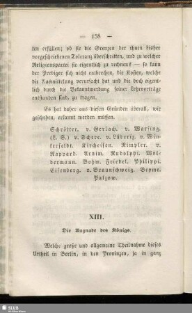 XIII. Die Ungnade des Königs