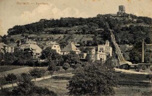 Postkartenalbum mit Motiven von Durlach. "Durlach - Turmberg"