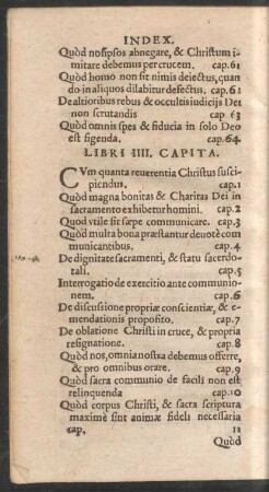 Libri IIII. Capita.