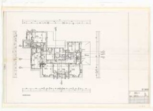 Wissenschaftskolleg zu Berlin (WKB), Berlin-Grunewald Umbau: Grundriss DG, 1:100