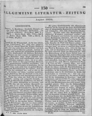 Raumer, F. v.: Geschichte Europas seit dem Ende des funfzehnten Jahrhunderts. Bd. 1-3. Leipzig: Brockhaus 1832-34