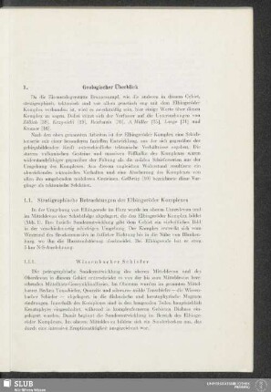 1. Geologischer Überblick
