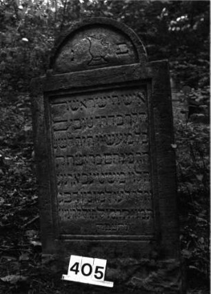 Grabstein 405 (Index: 99897560) Maße HxBxT: 114x61x8 cm: Grabstein 405