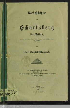 Geschichte von Eckartsberg bei Zittau