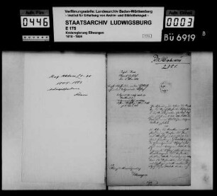 Schuldenwesen der Teilgemeinde Sulzbach