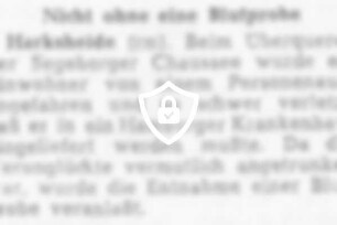Nicht [Name maskiert] Blutprobe