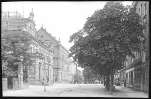 Löbau. Poststraße und Postamt