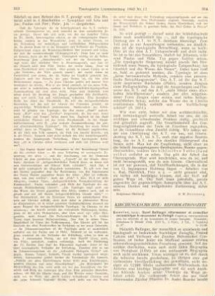 364-366 [Rezension] Bouvier, André, Henri Bullinger