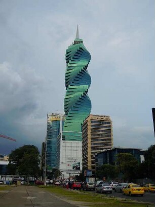 Panama-City - Hochhäuser im Geschäftsviertel : Wohn-und Bürohochhäuser prägen das Stadtbild. Aufgenommen am 14. September in Panama-City