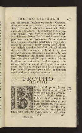 FROTHO LIBERALIS