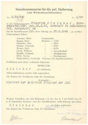 Bleicher, Friedrich