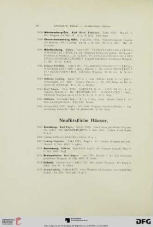 Neufürstliche Häuser (Nr. 1067-1162)