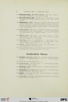 Neufürstliche Häuser (Nr. 1067-1162)