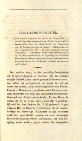 Veertiende hoofdstuk. Bijzonderheden aangaande het sterke fort Belgica, in 1810 aan de Engelschen overgegeven ...