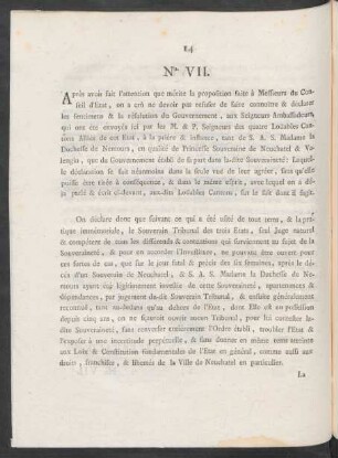 No. VII.