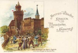 Herren-Wäsche. Kragen, Manschetten, Kravatten
