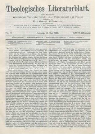 217-221 [Rezension] Winckler, Hugo, Religionsgeschichtler und geschichtlicher Orient