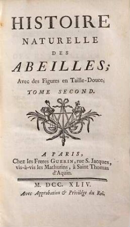 Histoire naturelle des abeilles : avec des fig. en taille-douce, 2
