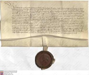 Ludwig Pfalzgraf bei Rhein (Rine), des heiligen Römischen (Romischen) Reichs Erztruchseß und Herzog von Bayern (Beyern), leiht seinem lieben Getre...