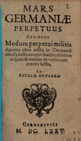 Discursus politicus de redintegratione regni germanici