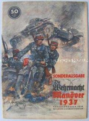 Sonderausgabe der Fachzeitschrift "Die Wehrmacht" zum Manöver der Wehrmacht 1937