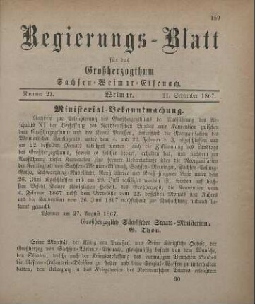 Nr. 21 : 11. September 1867