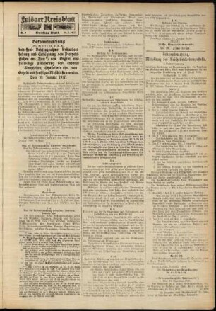 Zweite Ausgabe vom Mittwoch, den 10. Januar 1917.