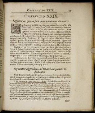 Observatio XXIX. Leguntur, in quibus sunt determinationes alienantes.