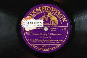 "Hans Heiling" : An jenem Tag / (Marschner)