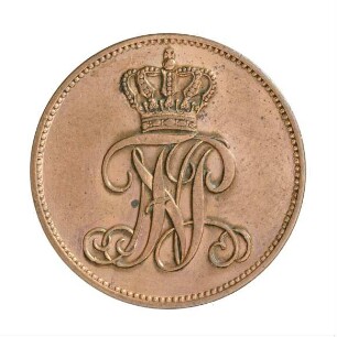 Münze, 1/2 Grote, 1856