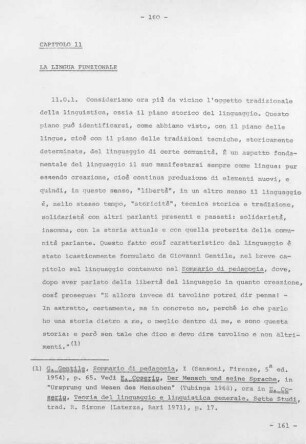 160-188, Capitolo 11 – La lingua funzionale