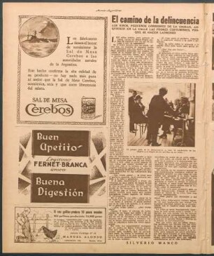 El camino de la delincuencia : Los niños, pequeños gorriones de la ciudad, adquieren en la calle las peores costumbres, porque se hacen ladrones
