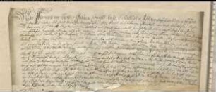 Corveyscher Lehnbrief für das Kloster Nazareth, wegen Gütern vor Stormede und Eringkhausen.