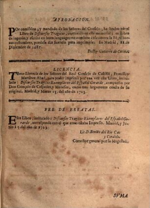 Poema tragico del Espanol Gerardo