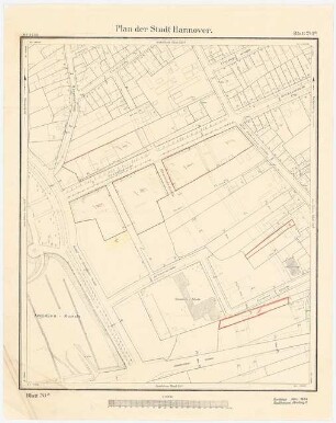 Stadtsanierung, Hannover: Plan der Stadt Hannover, Blatt 241a 1:1000